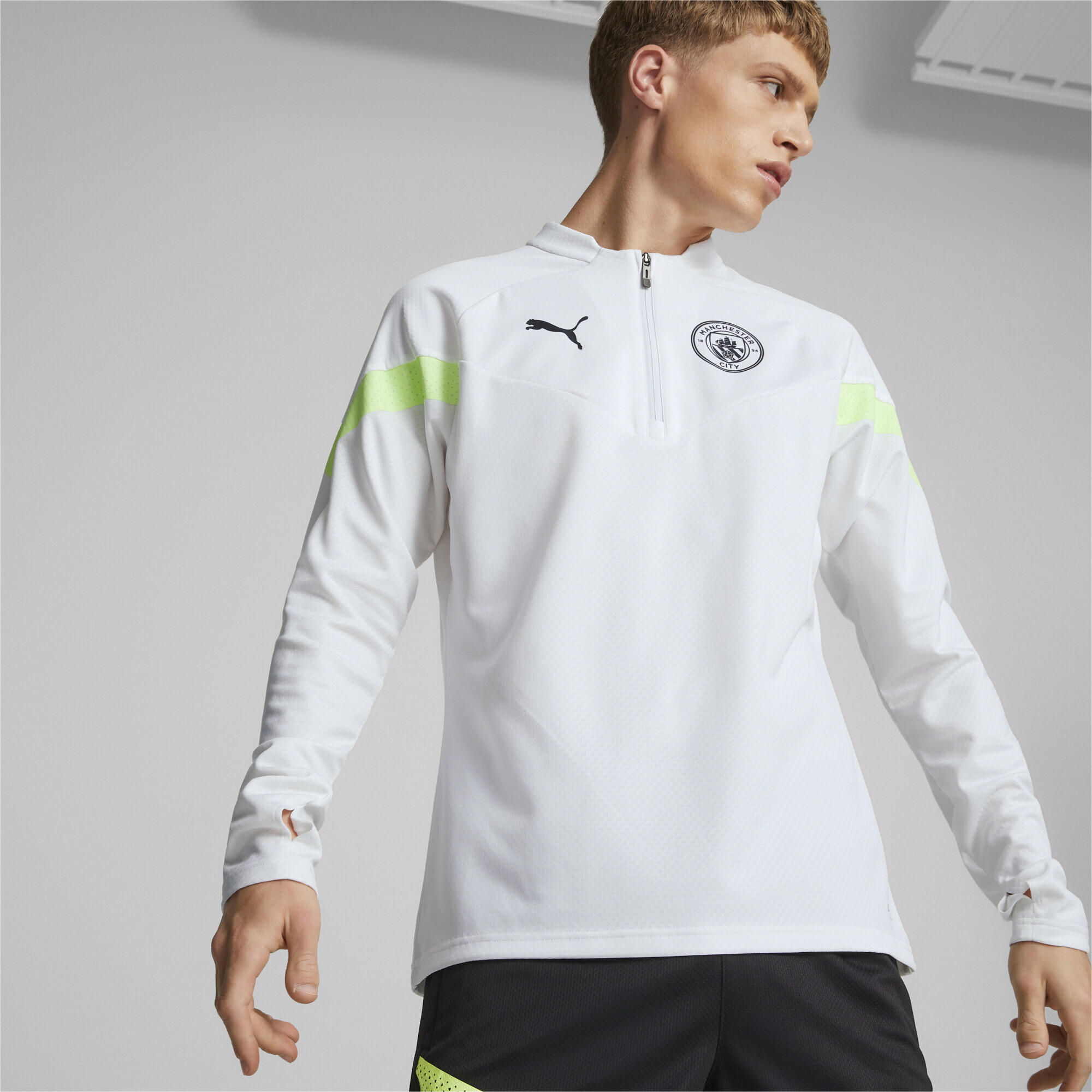 Top d’entraînement de football à fermeture zippée 1/4 Manchester City F.C. Homme 2/5