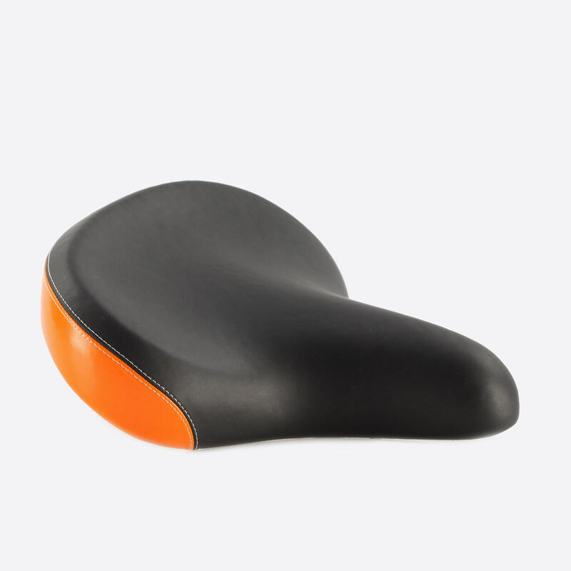 Selle XL Confort Beach Cruiser bi-ton Noir et Orange