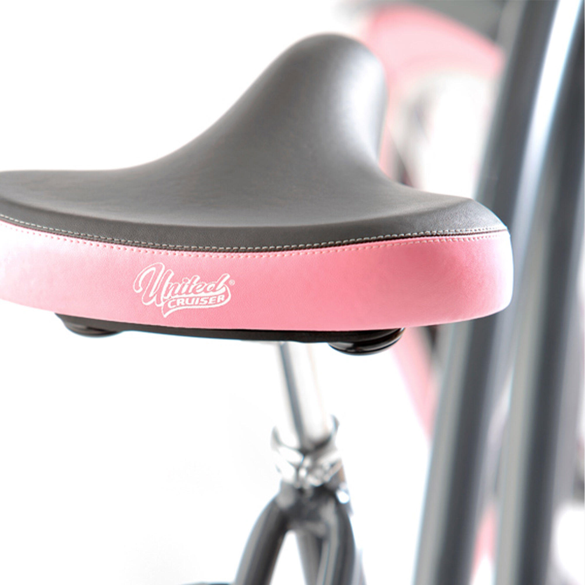 Selle XL Confort Beach Cruiser bi ton Noir et Rose BOCYCLO LE VELO FRANCAIS Decathlon