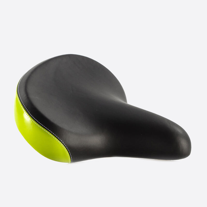 Selle XL Confort Beach Cruiser bi-ton Noir et Vert