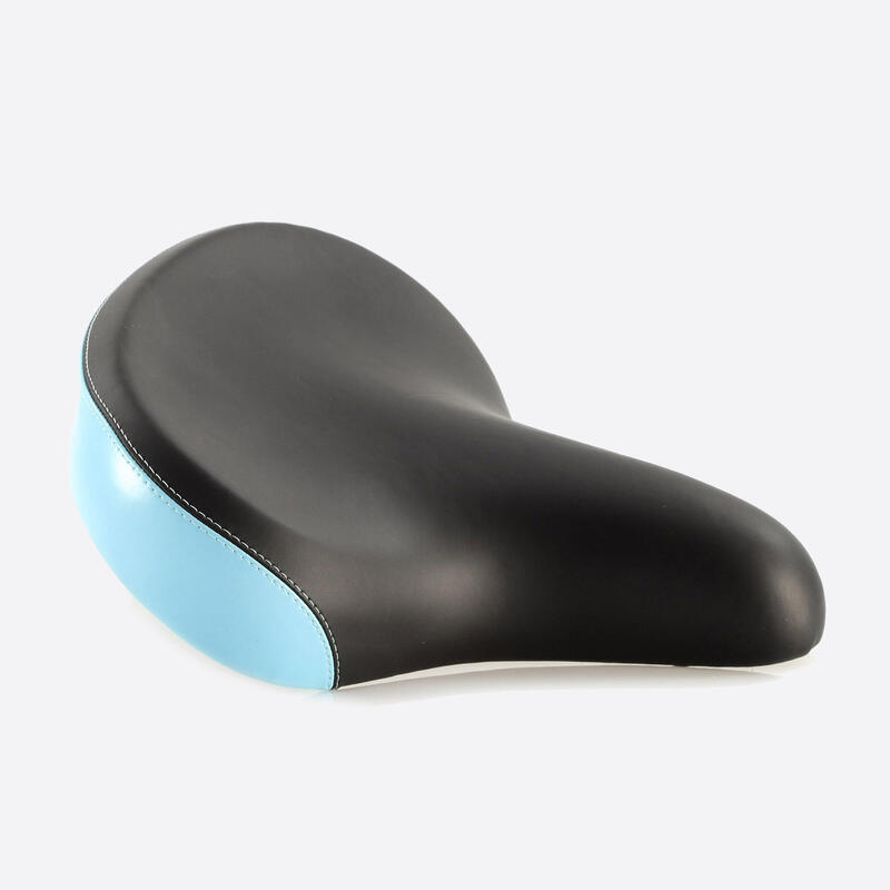 Selle XL Confort Beach Cruiser bi-ton Noir et Bleu