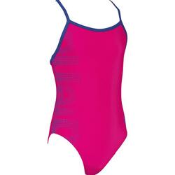 Maillot de bain fille Arena Logo Rose/Rose