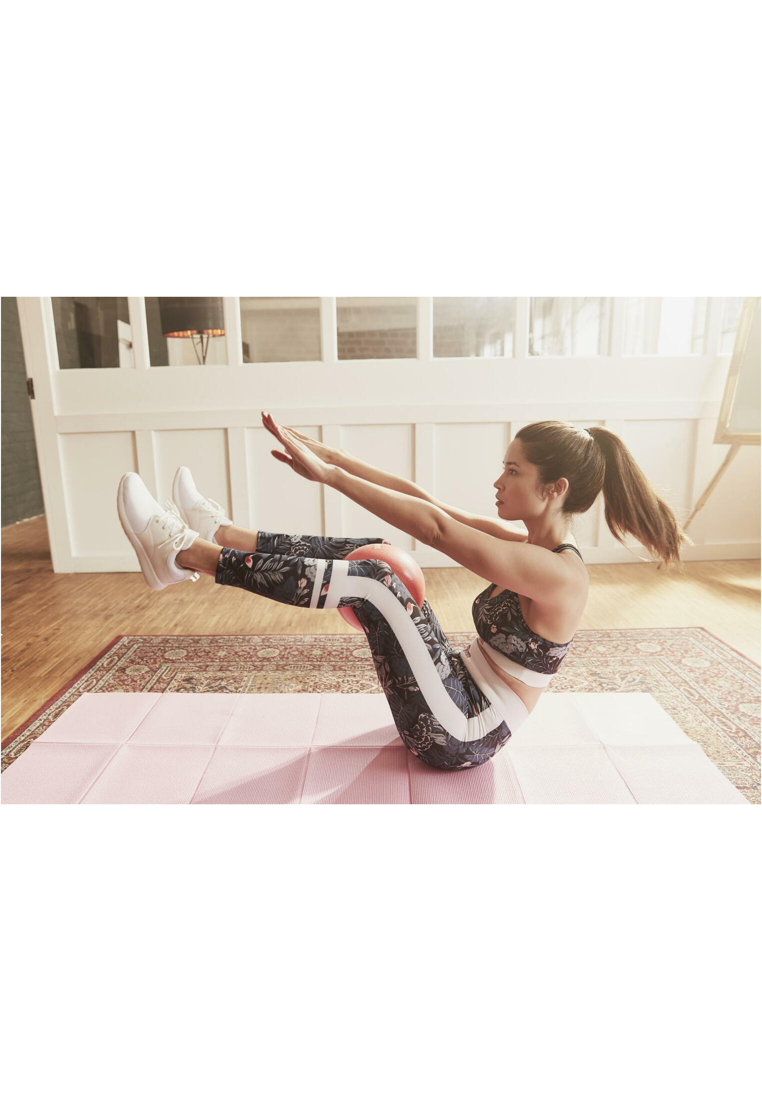 Mini Pilates Bal - Fitnessbal - 28 cm - Oranje 5/7