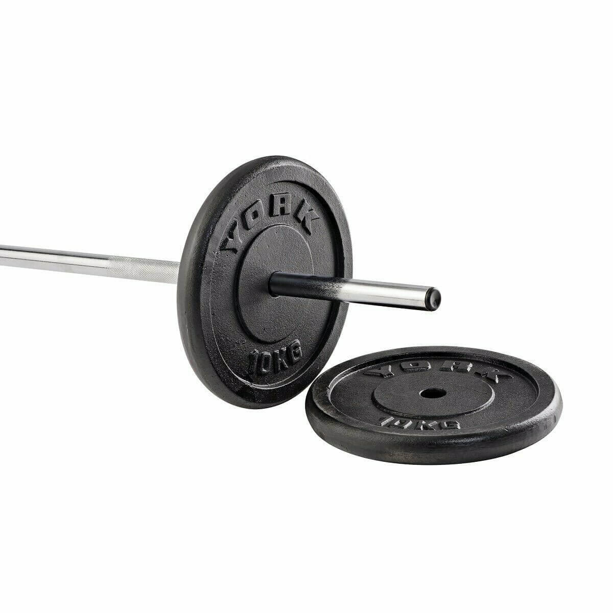 YORK York Cast Iron 1" Weight Plates 2 x 10kg