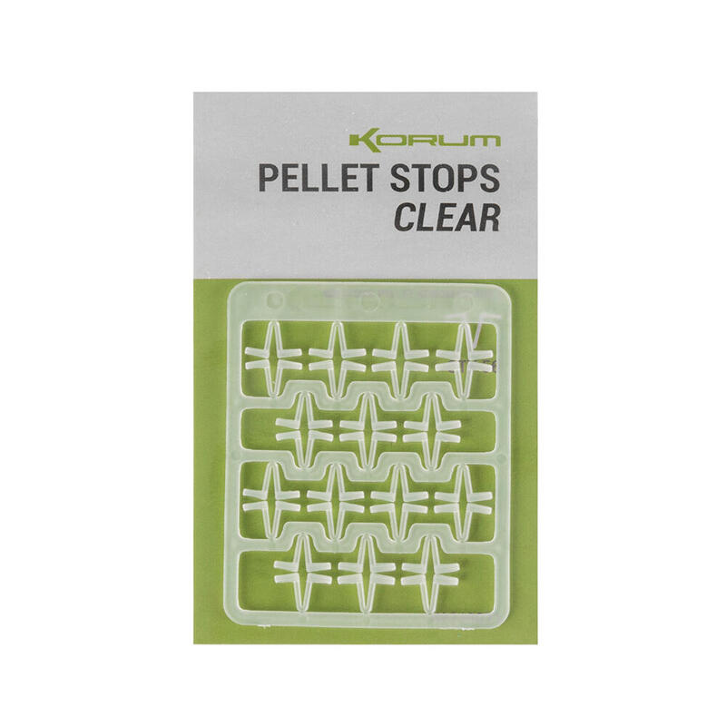 Pellet Korum stops (clear)