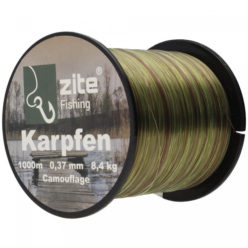 Karpfen Angelschnur Monofil Camouflage 0,37mm 8,4kg 1000m