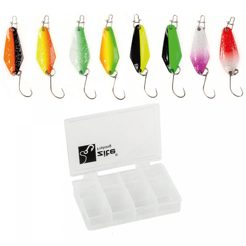 Ultra Light Forellenköder Trout Spoons Set 8-teilig 2,5g