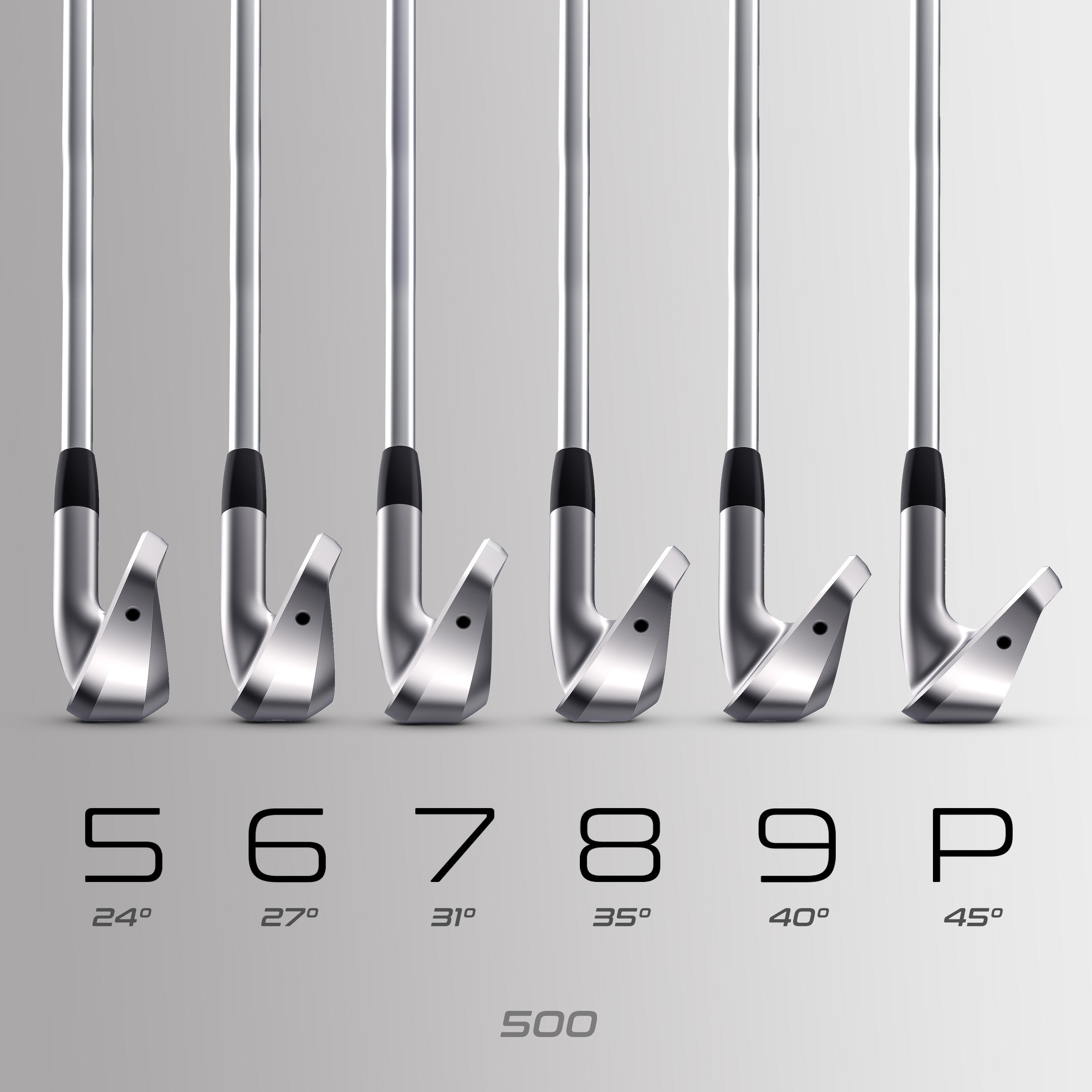 Second Life - Kije golfowe zestaw ironów Inesis 500 rozmiar... - Stan Doskonały 5/5