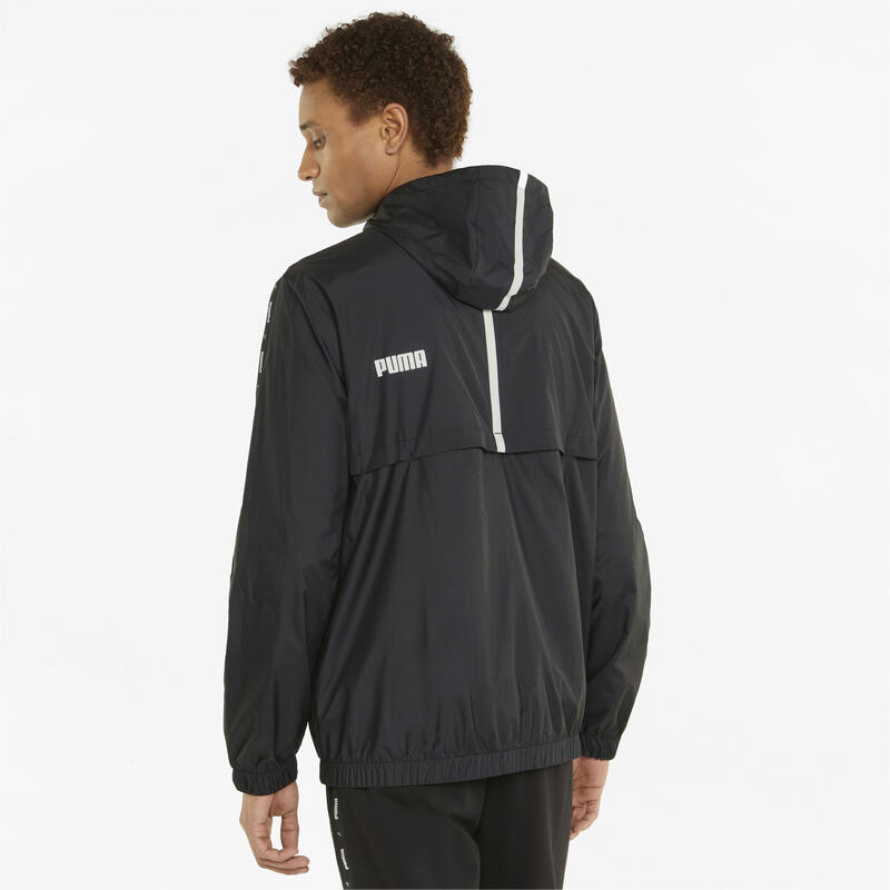 Bunda Puma Ess Tape Windbreaker, Černá, Muži