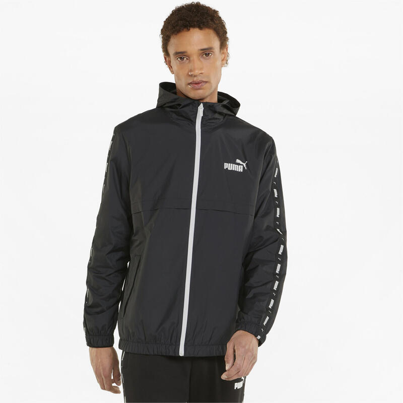 Bunda Puma Ess Tape Windbreaker, Černá, Muži