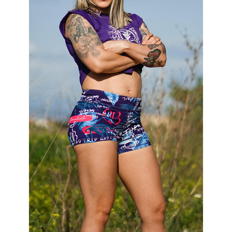 Pantalón Corto Short Mujer Banbroken SHORT WILD azul