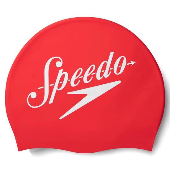 Cappuccio in silicone con posizionamento del logo Speedo - Speedo rosso/bianco