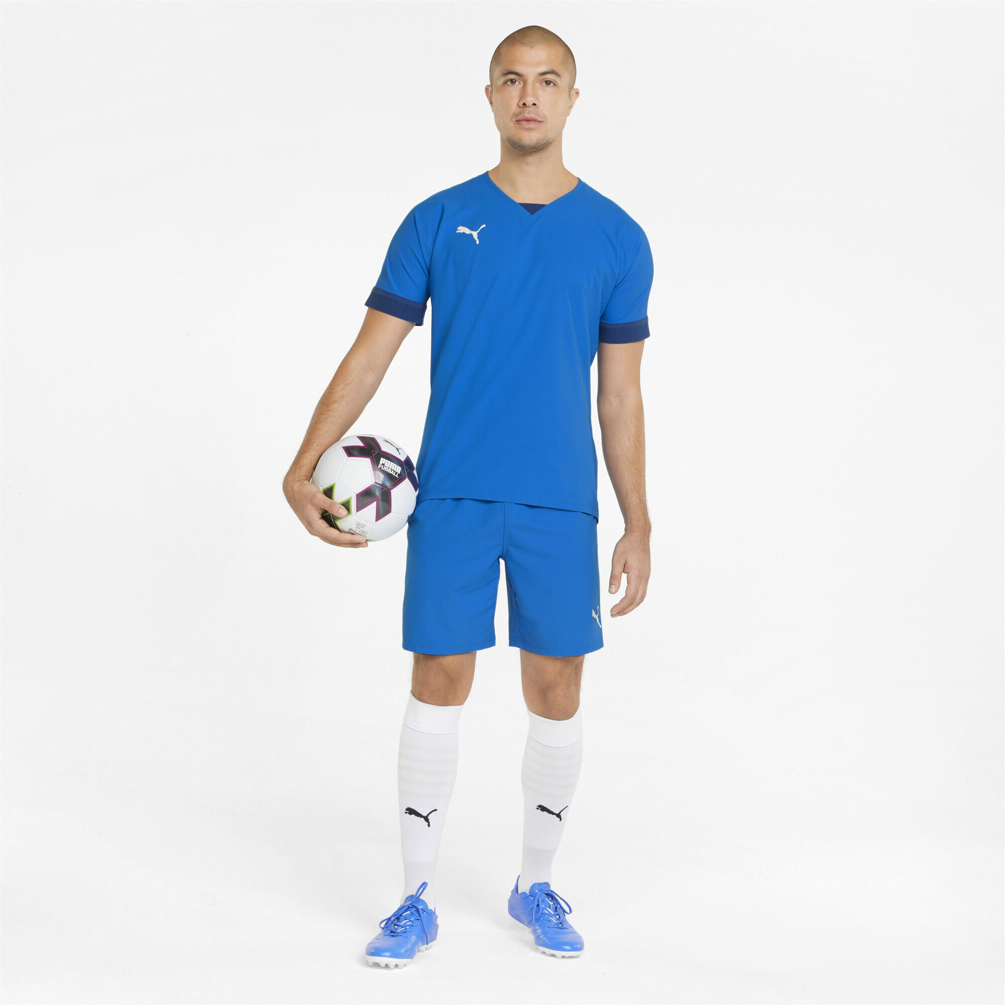 teamFINAL Shorts Herren PUMA Electric Blue Lemonade 4/6
