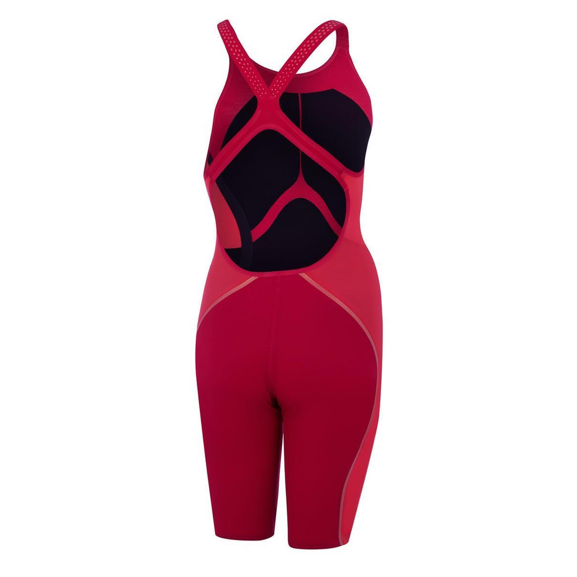 Speedo Fastskin LZR Pure Intent Openback Kneeskin - Sunrise 2/5