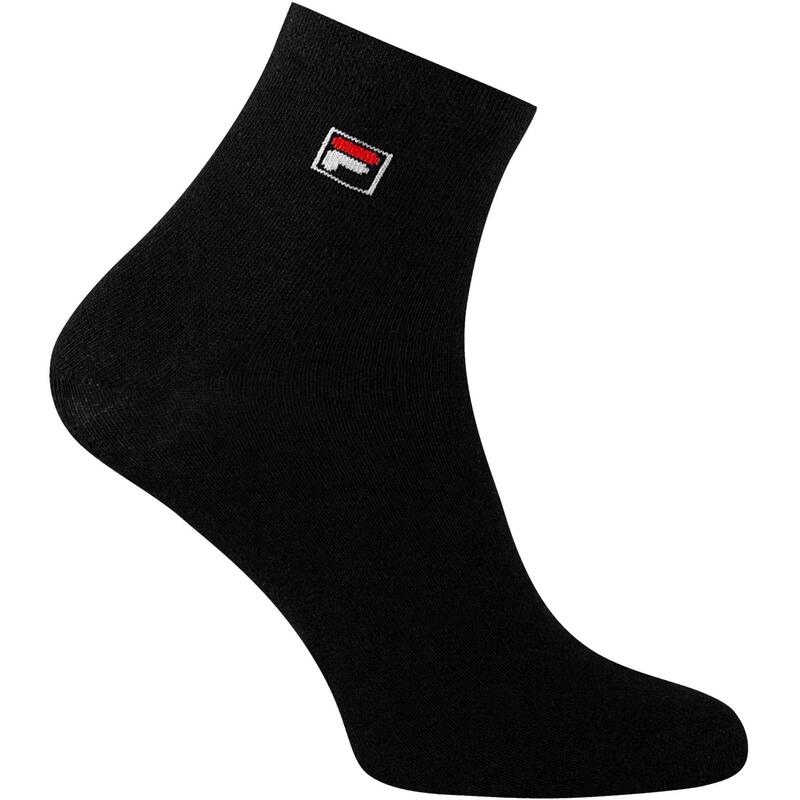 FILA Quarter Socken Unisex, 3 Paar - Kurzsocken, Sport, Logo-Bund, uni, 35-46