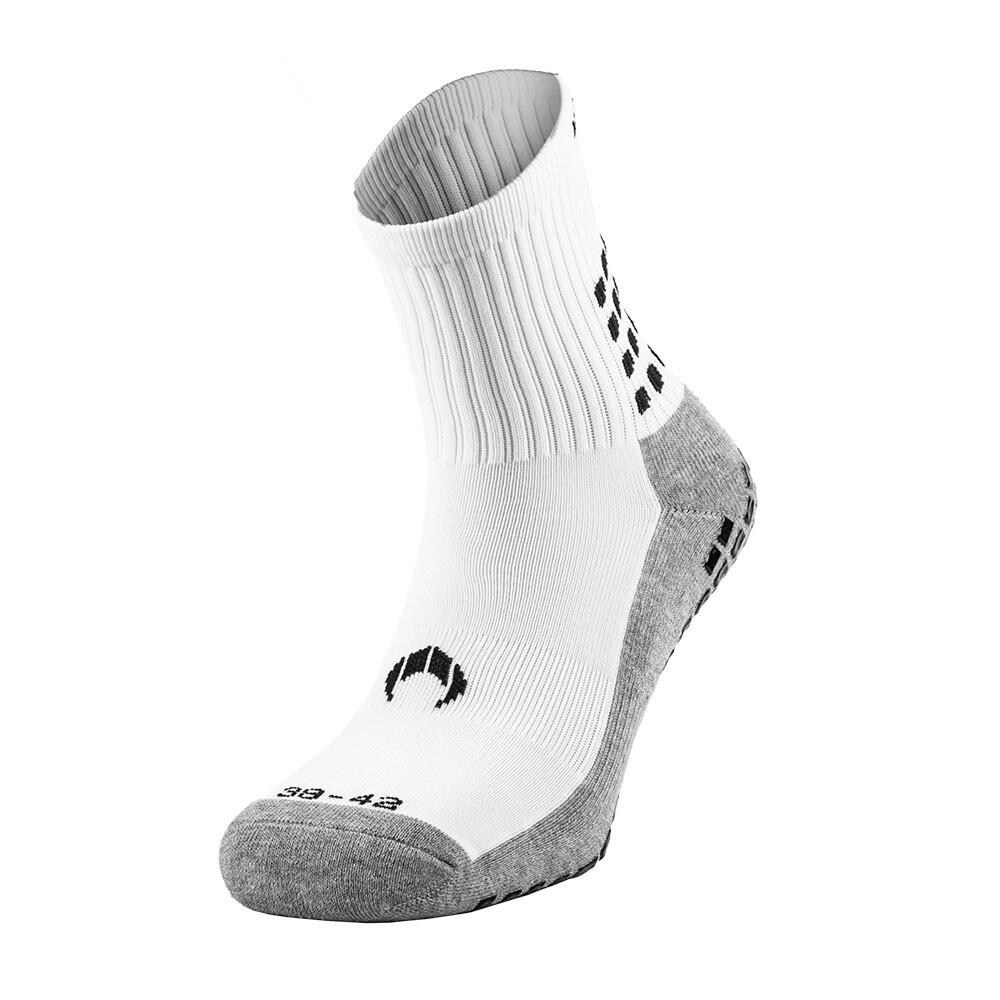 Rutschfeste weisse Sport-Socken verstärkt 2/7