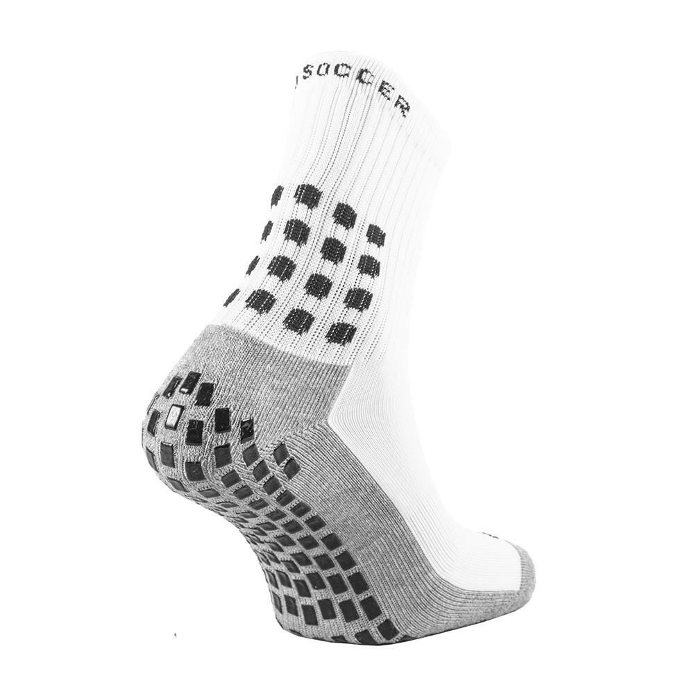 Rutschfeste weisse Sport-Socken verstärkt 3/7