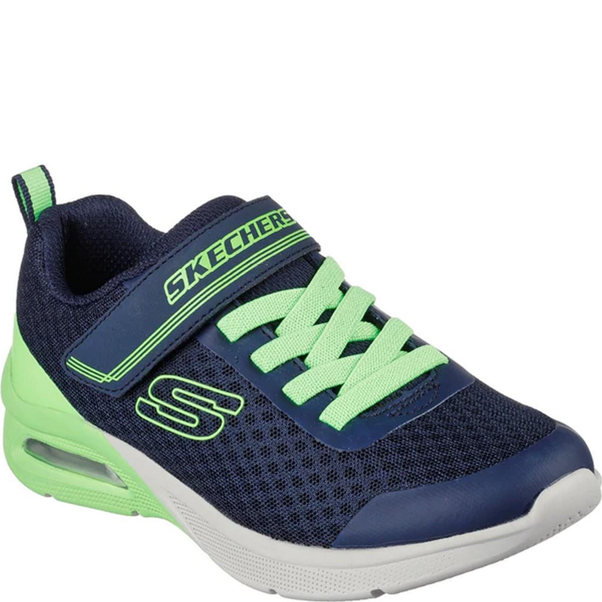 Boys Microspec Max Torvix Trainers (Navy/Lime) 1/5