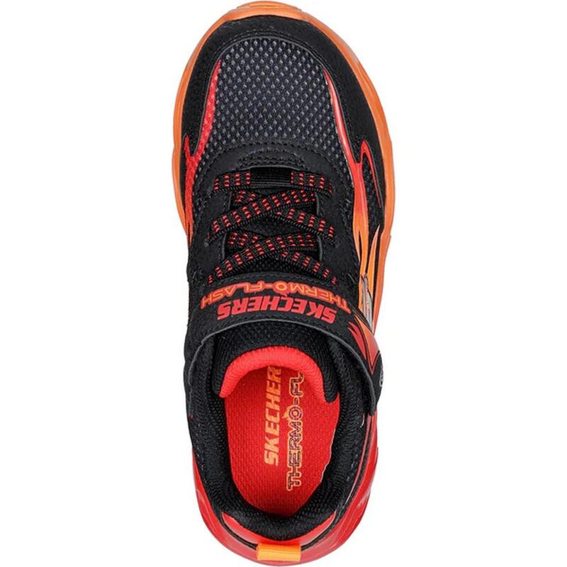 Sneaker "SLights Thermo Flash Heat Flux" Jungen Schwarz/Rot