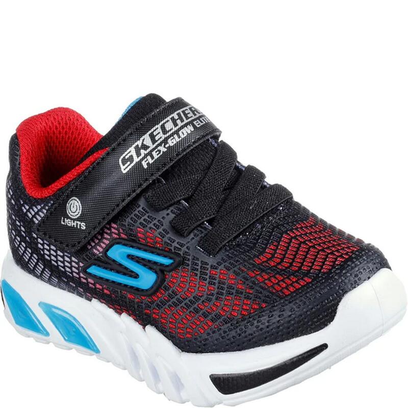 Sneaker "FlexGlow Elite Vorlo" Jungen Schwarz/Königsblau