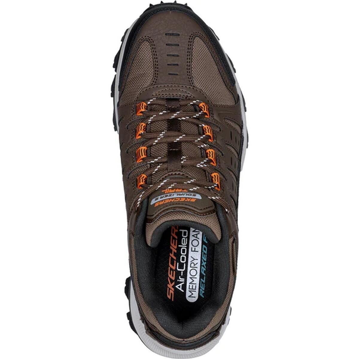 Mens Equalizer 5.0 Trail Solix Leather Trainers (Brown/Orange) 4/5