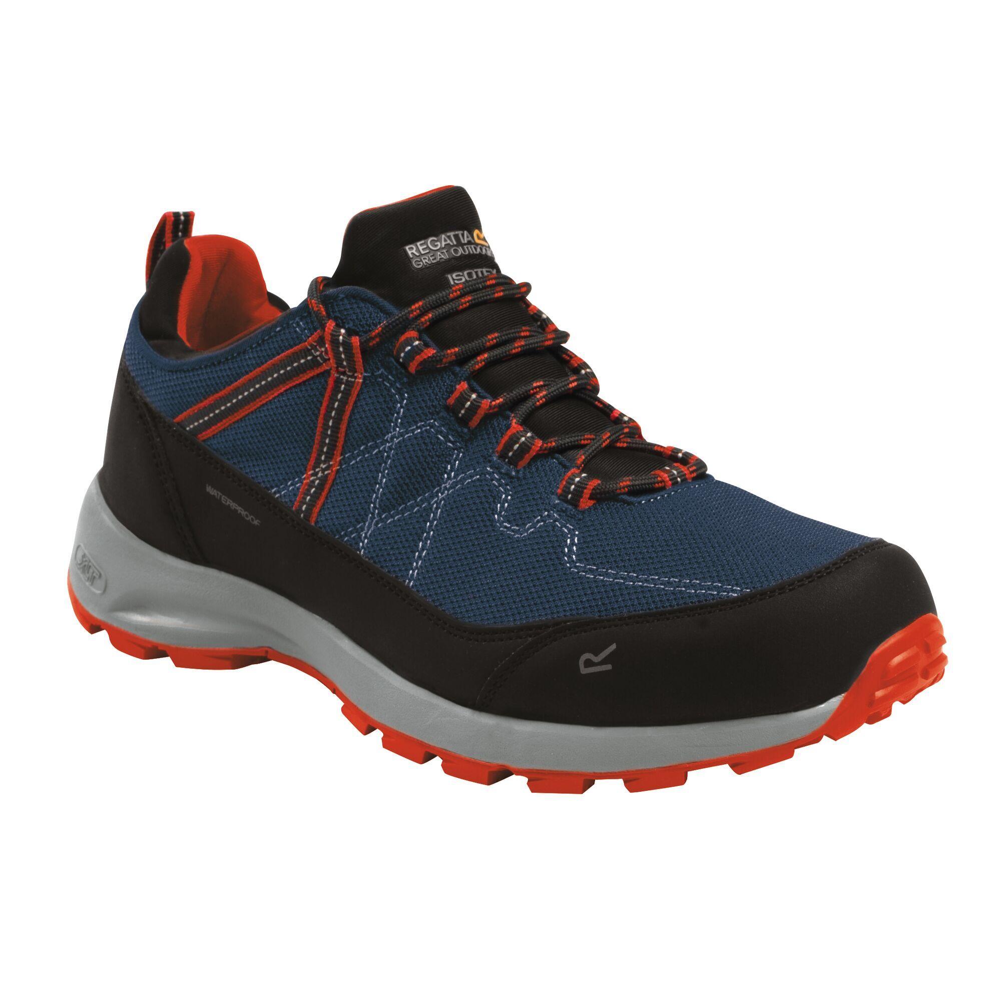 Mens Samaris Lite Walking Shoes (Moonlight Denim/Orange) 1/5