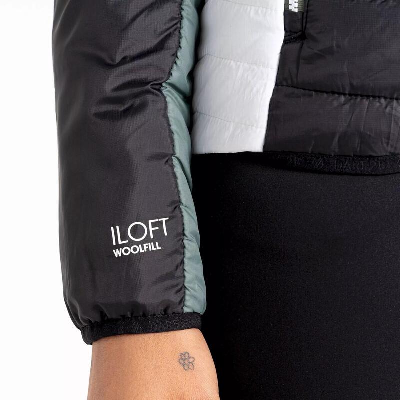 Veste Matelassée SURMOUNT Femme (Vert Canard / Noir)