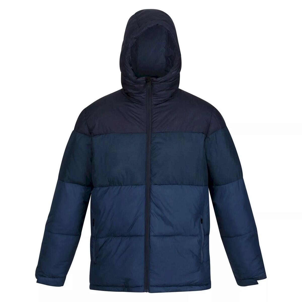 Mens Carnan Padded Jacket (Navy/Moonlight Denim) 1/5