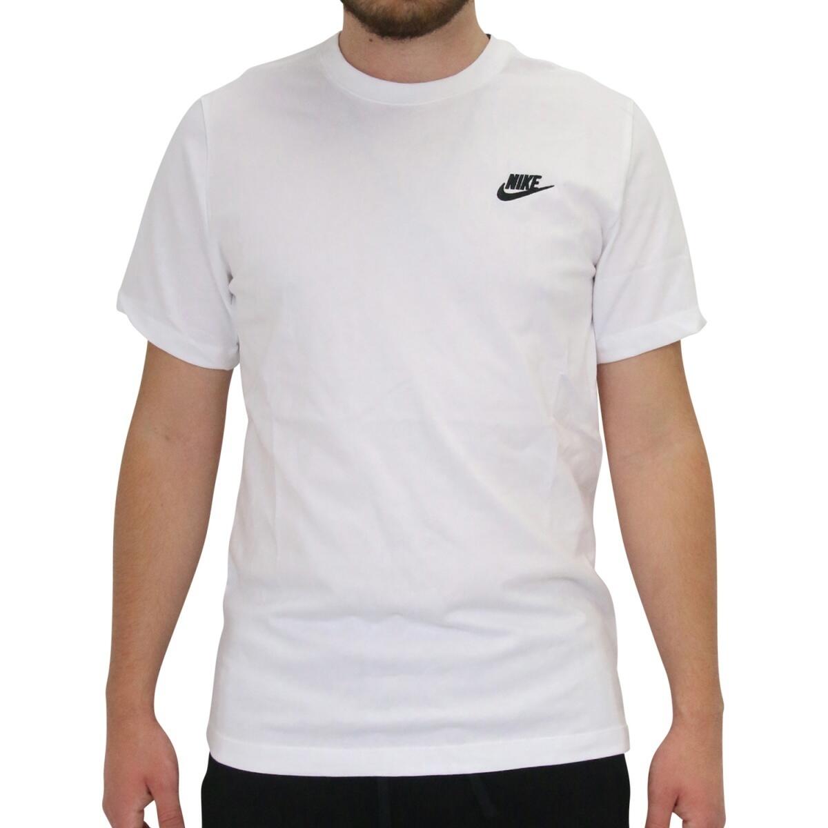 Tshirt Nike M NSW CLUB TEE Blanc 3/4