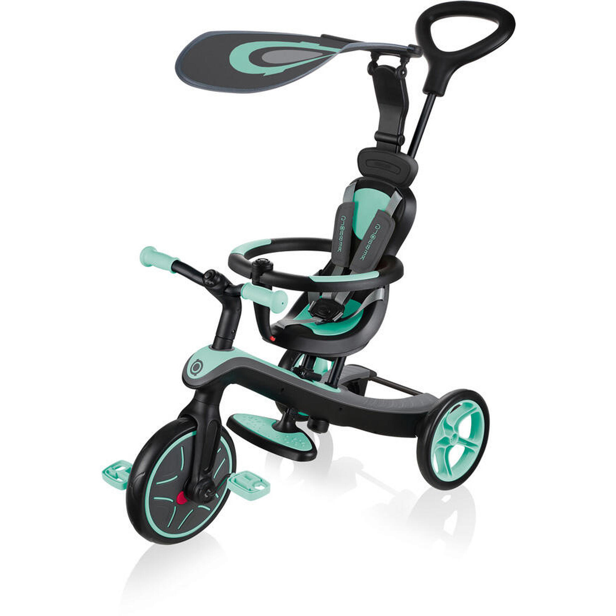 Explorer 4 in 1 Trike Triciclo di menta / Scooter Draisienne