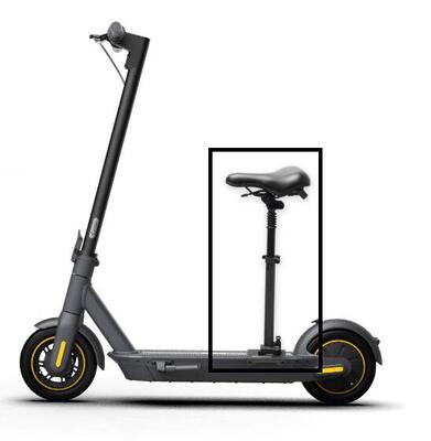 Zadel voor segway ninebot g30 max | stoel voor elektrische step van stepgo