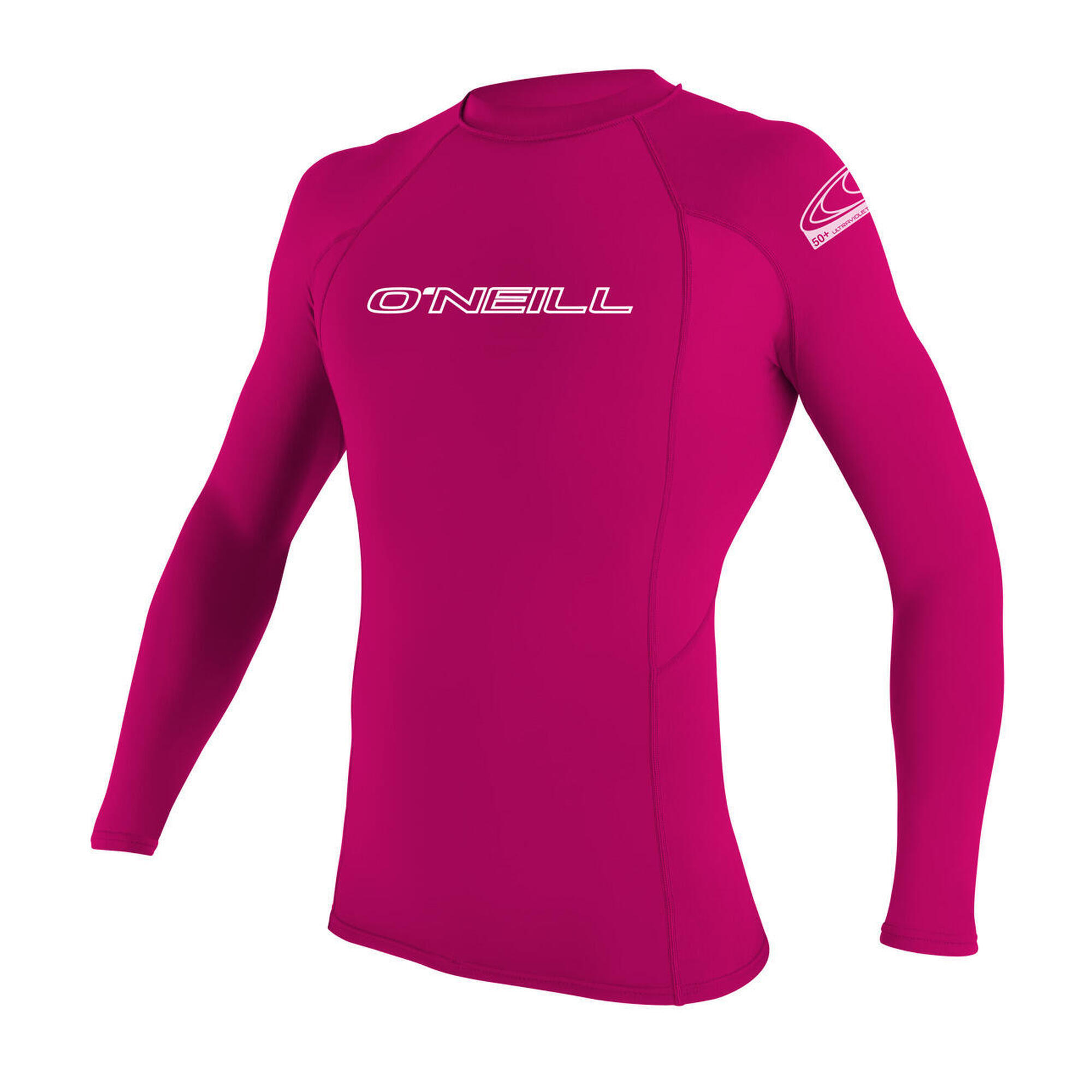 O'Neill - Maillot De Bain À Manches Longues Pour Enfants O'Neill Basic Skins Ls Rash Guard - Rashguard - Rose -  8 À 10 Ans - Decathlon