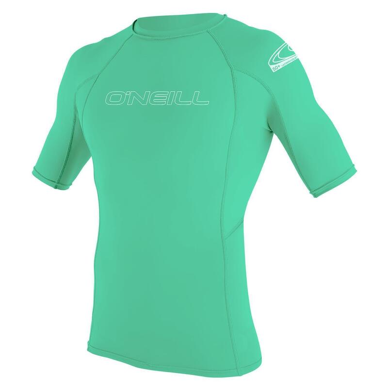 Top Lycra cu maneci scurte Youth Basic Skins S/S Rash Guard - verde