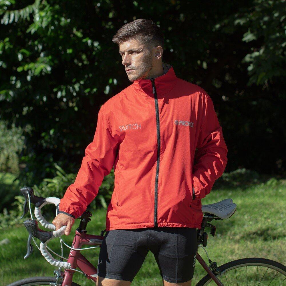 Proviz Men's Reflective Switch Waterproof Cycling Jacket 2/7