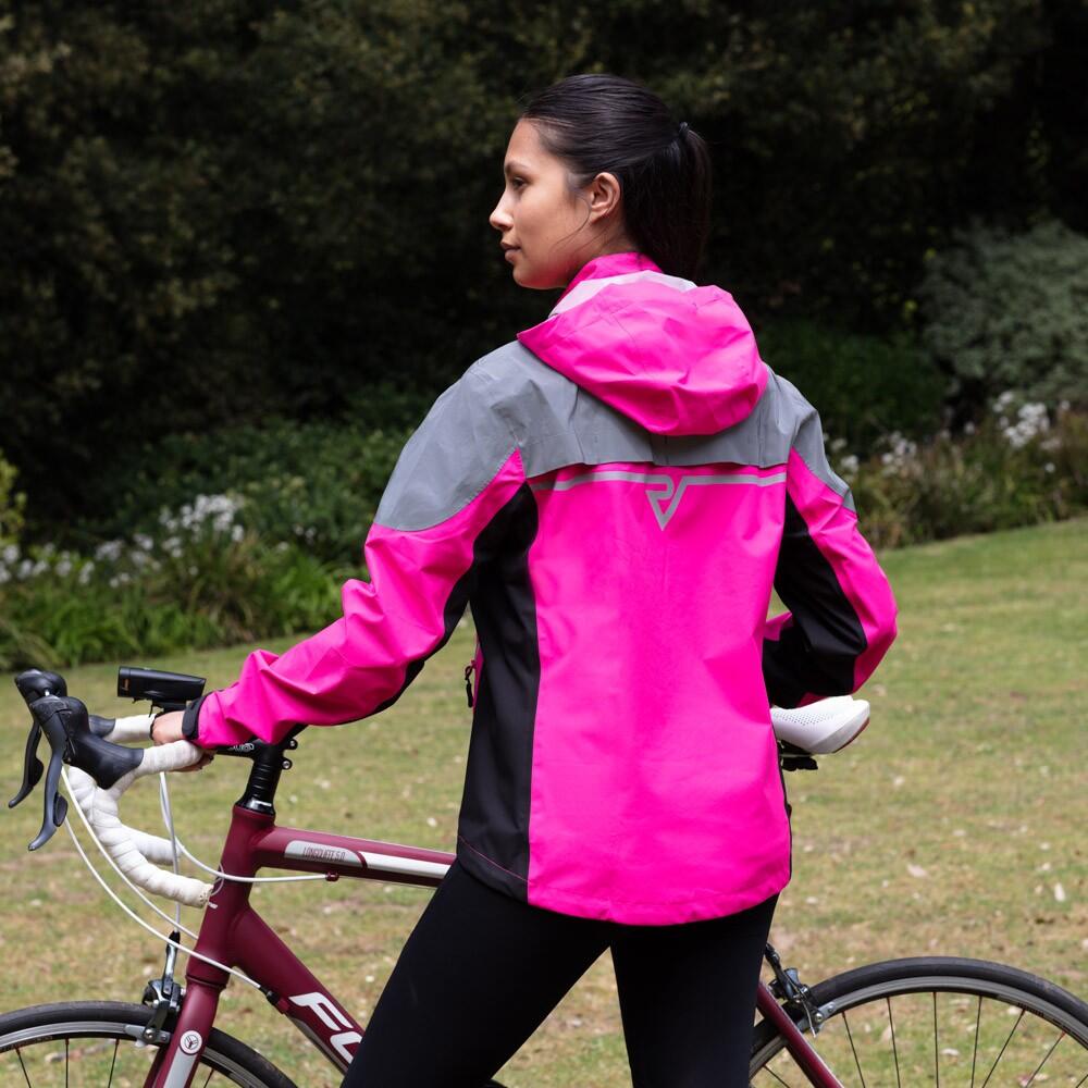 Proviz Classic Women's Storm Reflective Waterproof Hooded Cycling Jacket 3/6