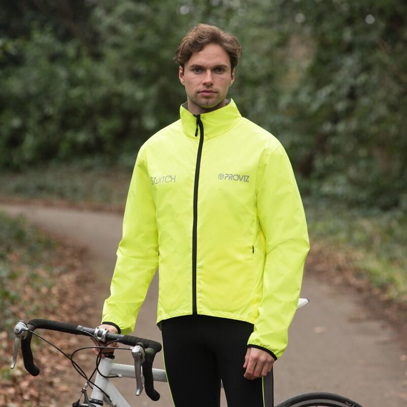 Proviz Men's Reflective Switch Waterproof Cycling Jacket 4/7
