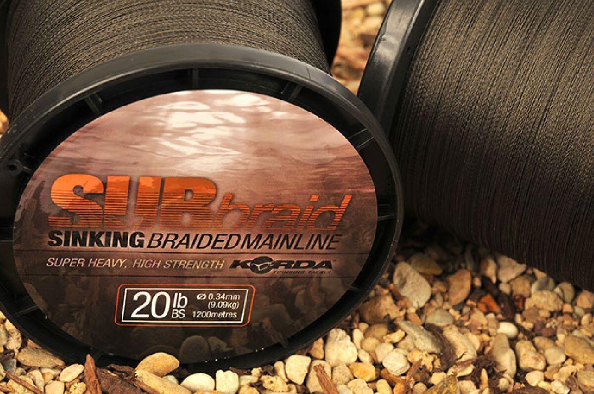 KORDA Korda Sub Braid 1200M 20lb - 9,09Kg 0.35mm