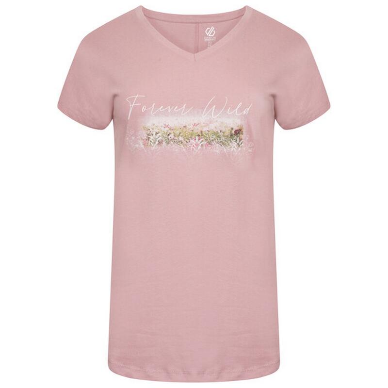 Camiseta Moments Impreso para Mujer Rosa Polvo