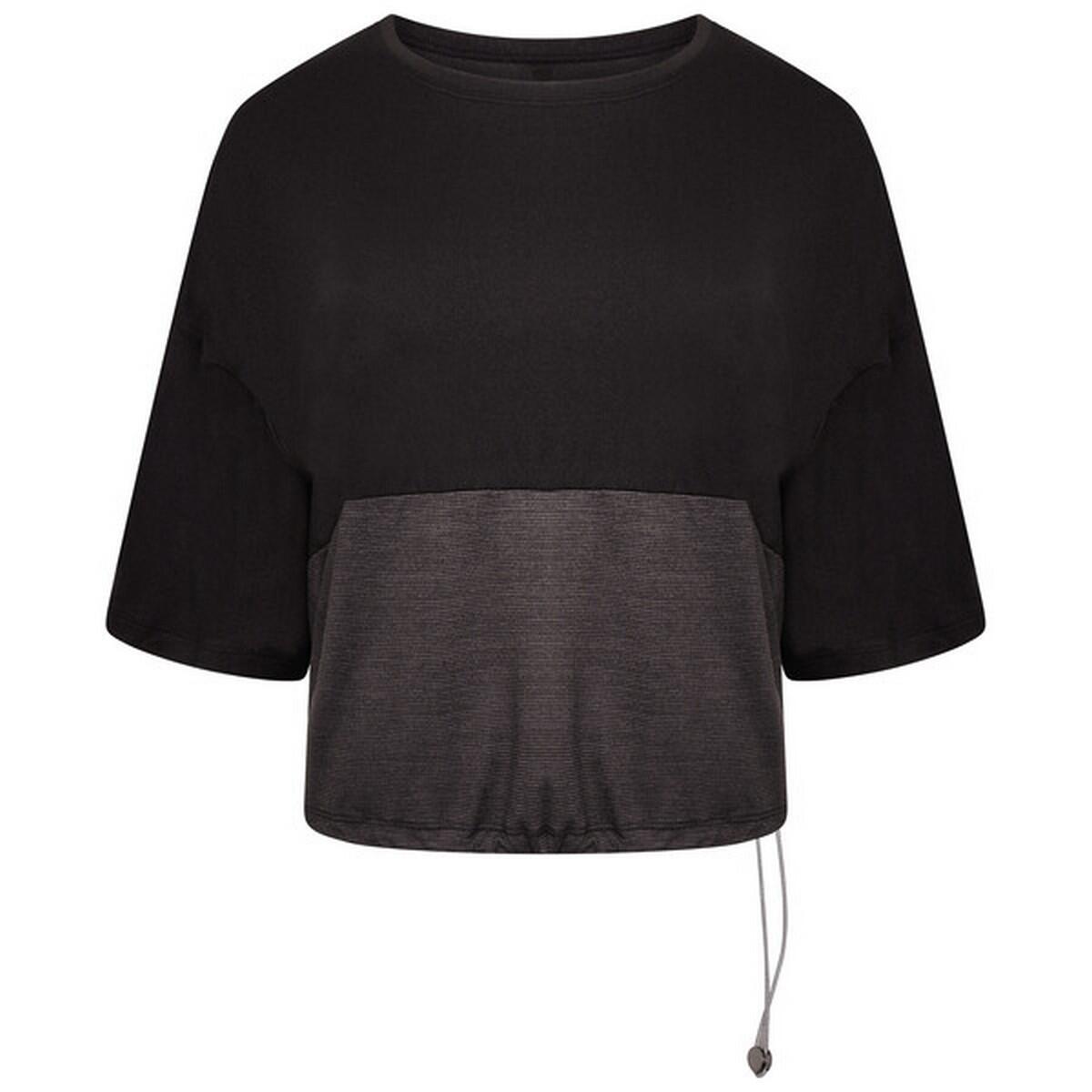 Womens/Ladies Henry Holland Cut Loose Active TShirt (Black) 1/5