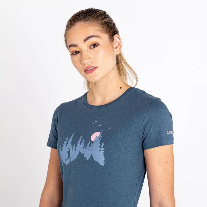 Camiseta Running para Mujer Gris Orión