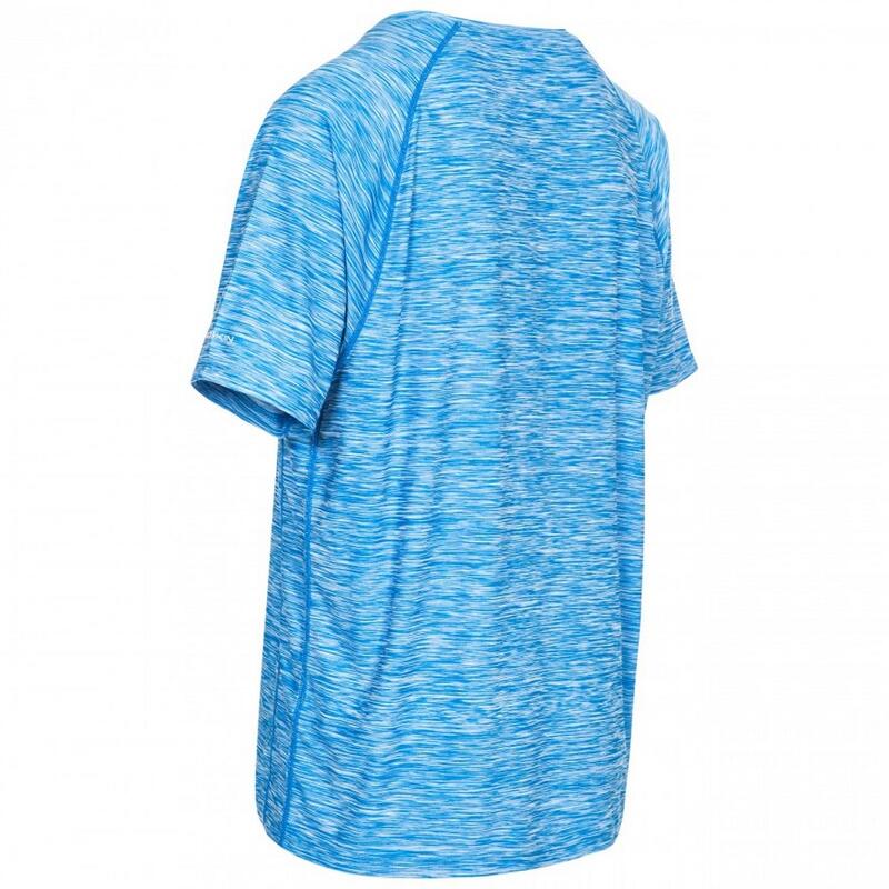T-Shirt para Desportivo Gaffney Homem Azul Brilhante Mesclado