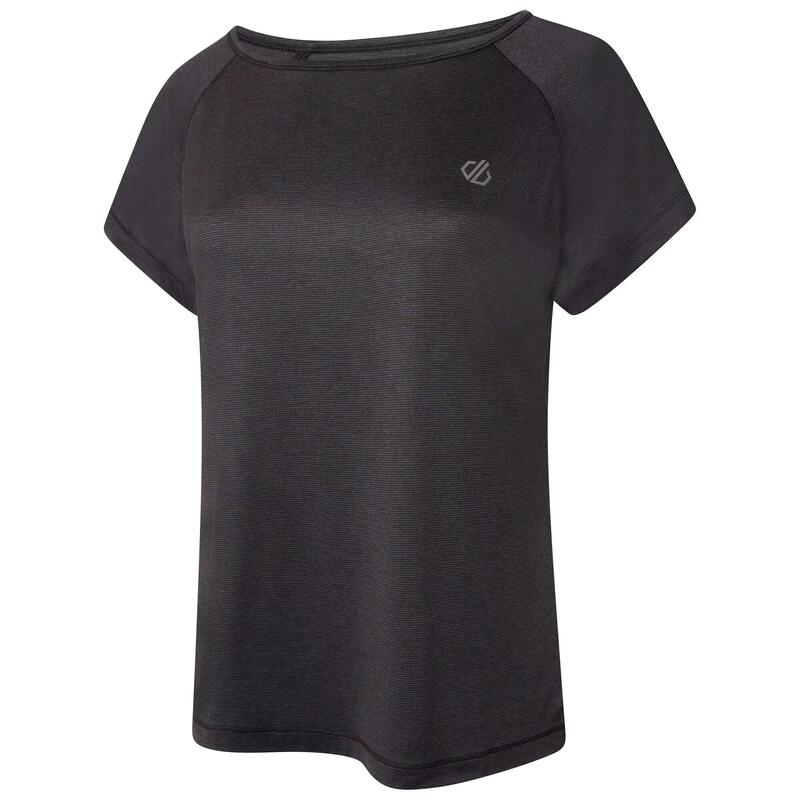 T-Shirt Mesclado Deftly Mulher Preto