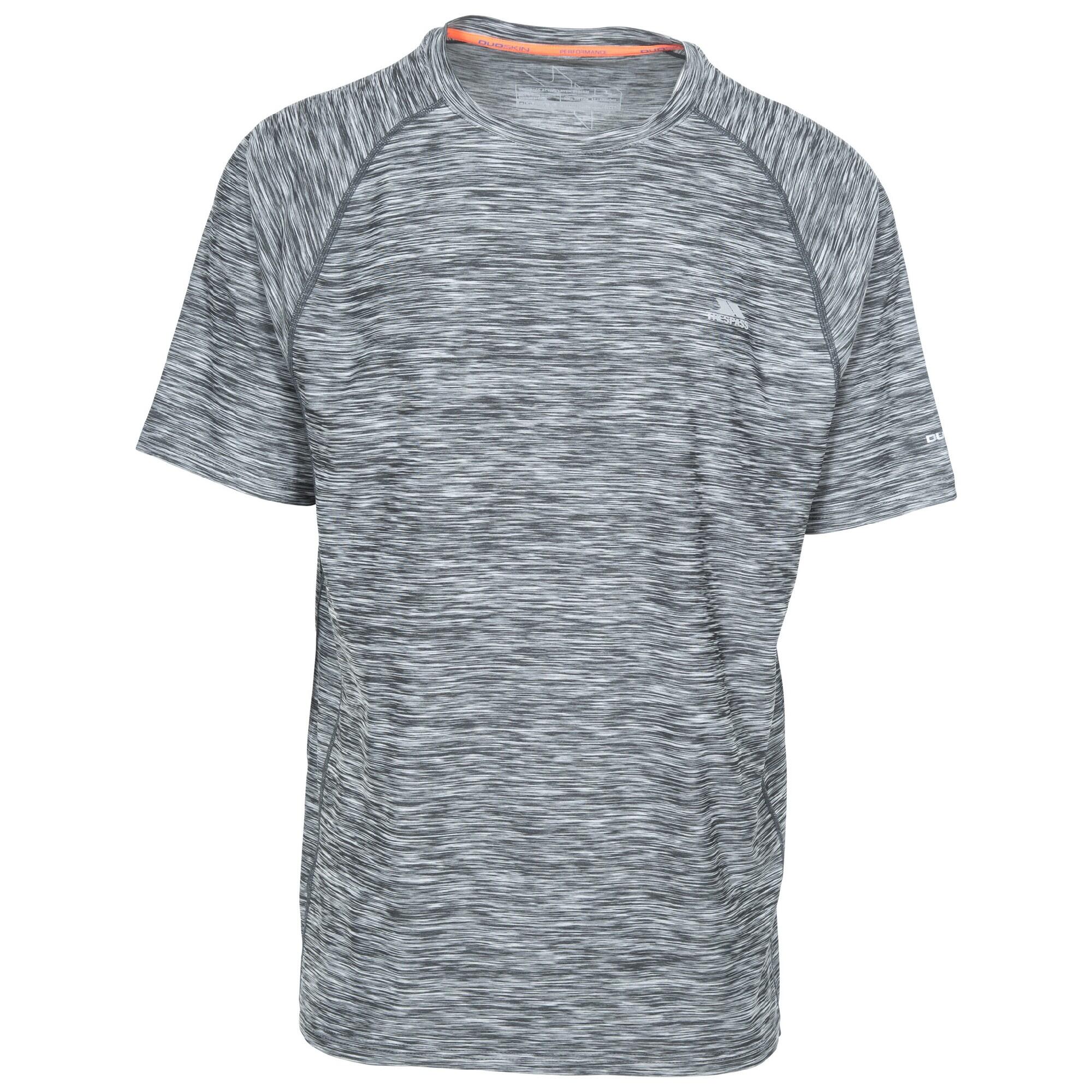 TRESPASS Mens Gaffney Active TShirt (Carbon Marl)