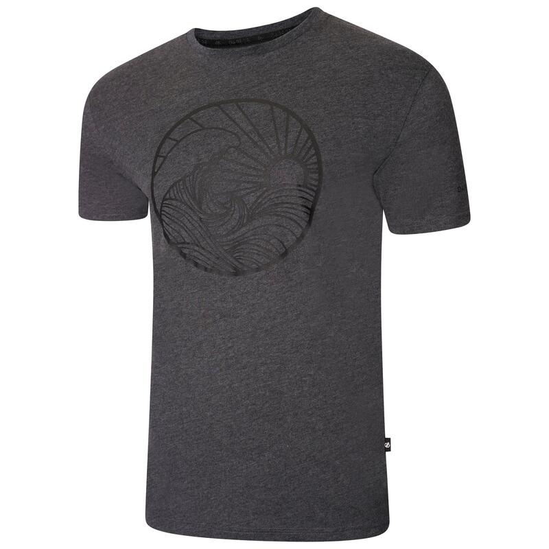 T-Shirt Estampado Dispersed Homem Cinzento Carvão