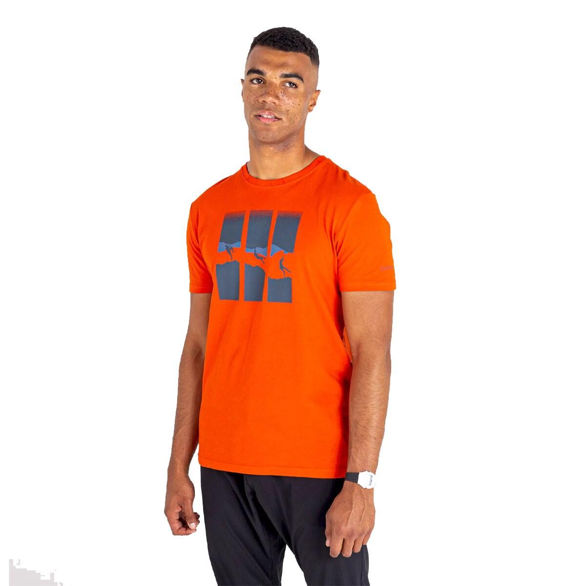 DARE 2B Mens Relic Mountain Climbing TShirt (Burnt Salmon)