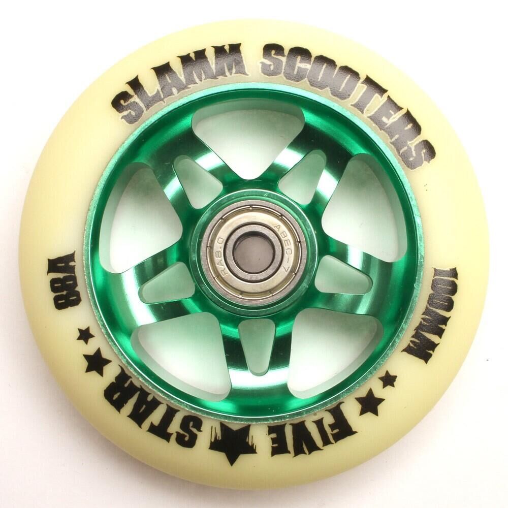 SLAMM 5 Star Alloy Core Scooter Wheel and Bearings