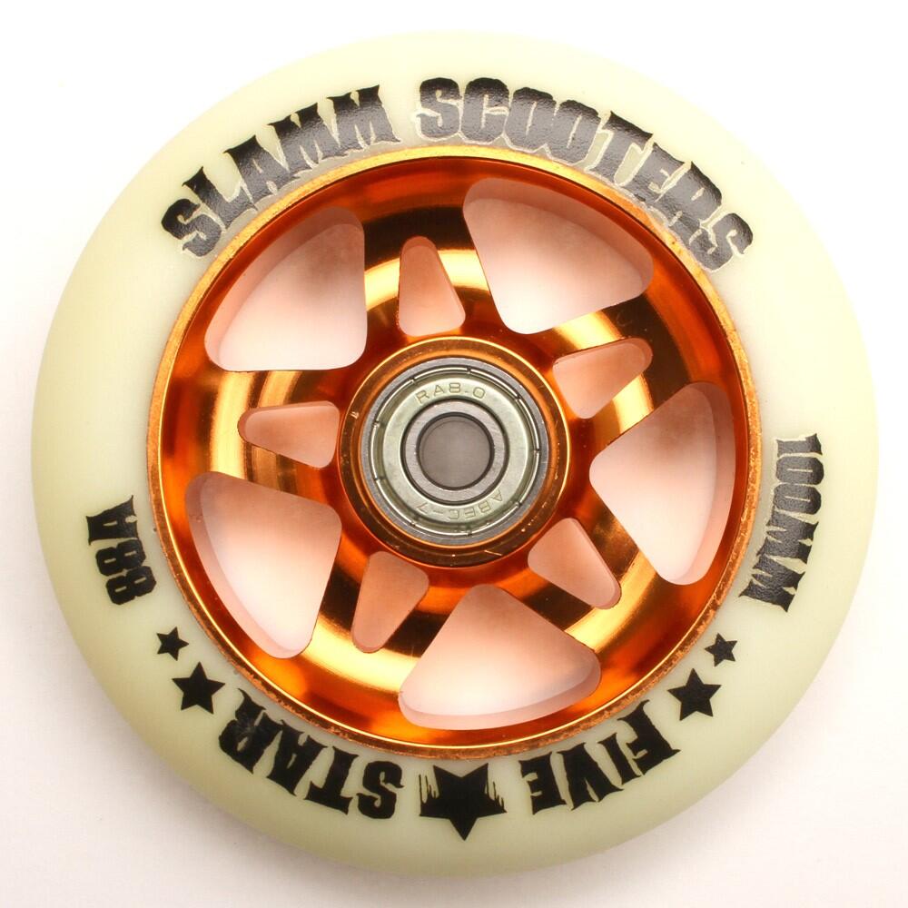 SLAMM 5 Star Alloy Core Scooter Wheel and Bearings