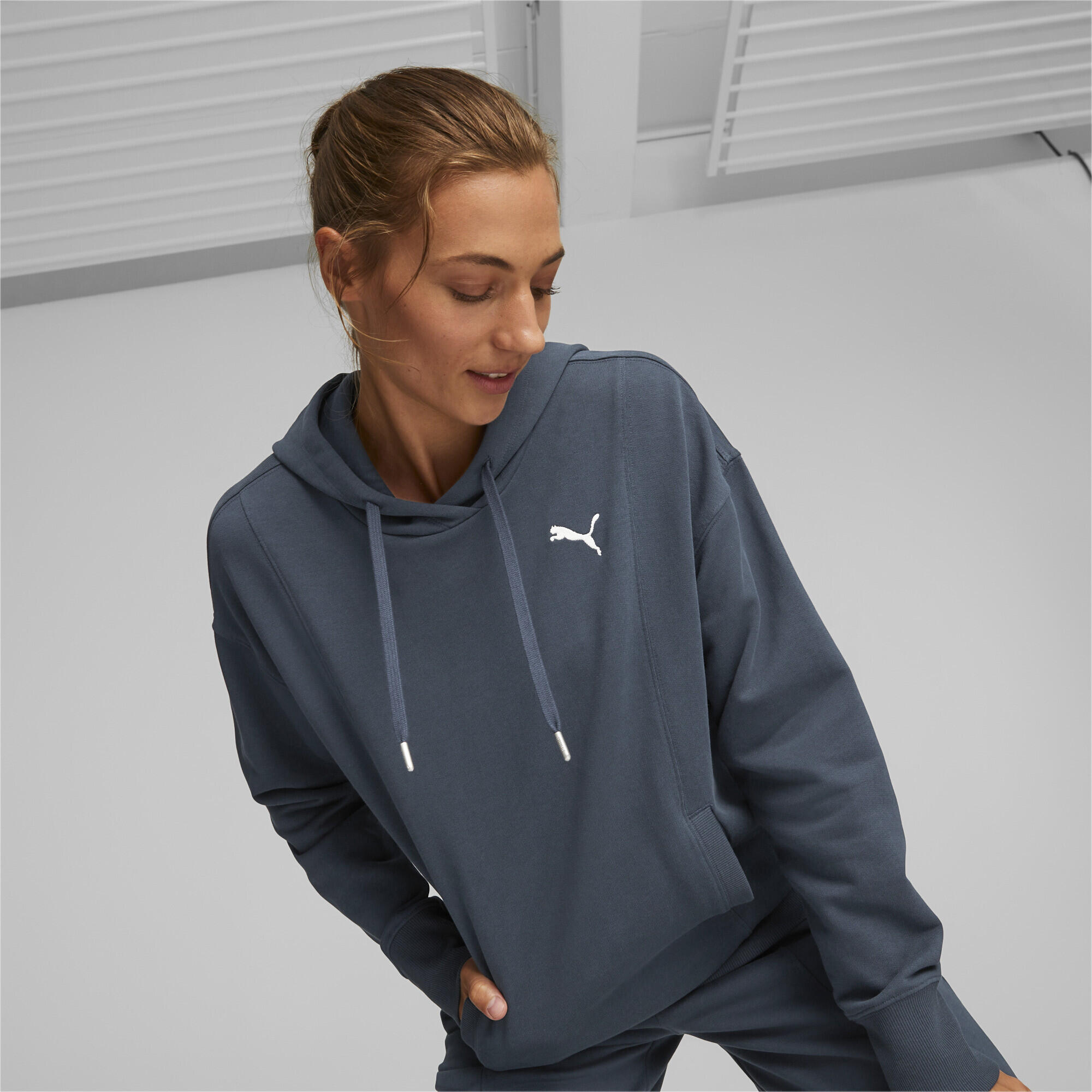 Hoodie HER Femme PUMA Dark Night Blue 2/6