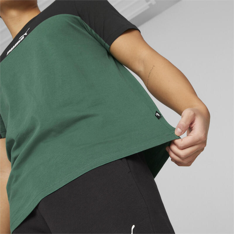 T-shirt Essentials+ Block da uomo PUMA Vine Green