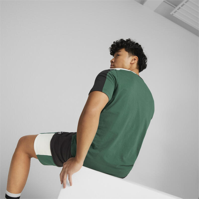 T-shirt Essentials+ Block da uomo PUMA Vine Green